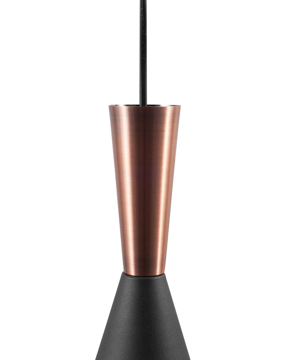 Candeeiro De Teto Preto E Cor De Cobre Tagus