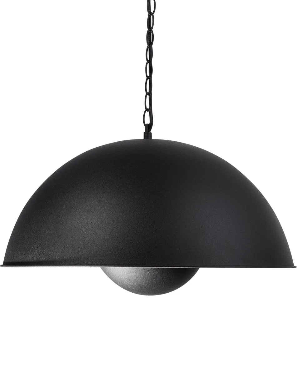 Candeeiro De Teto Preto E Dourado Thames Ii