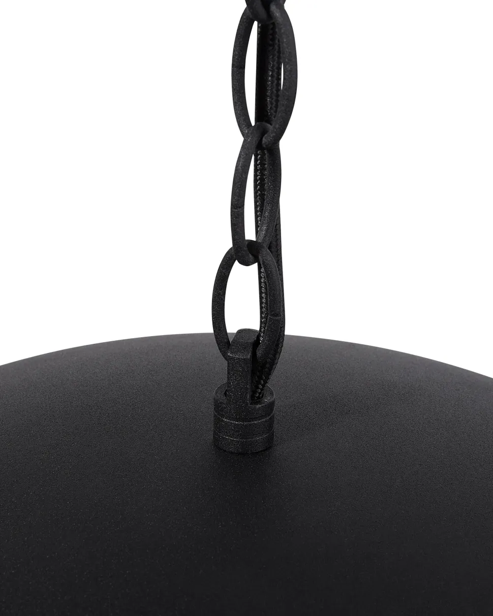 Candeeiro De Teto Preto E Dourado Thames Ii