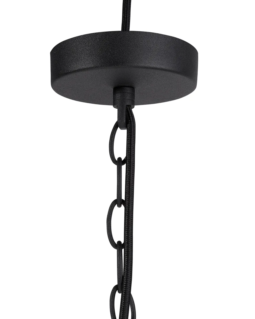 Candeeiro De Teto Preto E Dourado Thames Ii