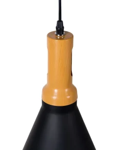 Candeeiro De Teto Preto E Dourado Mackenzie