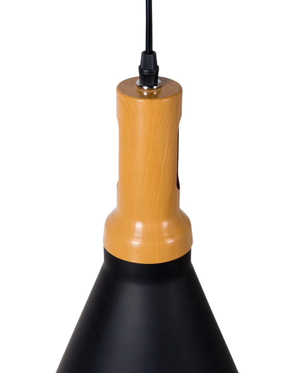 Candeeiro De Teto Preto E Dourado Mackenzie