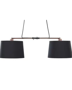 Candeeiro De Teto Preto E Cor De Cobre Fucino