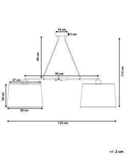 Candeeiro De Teto Preto E Cor De Cobre Fucino