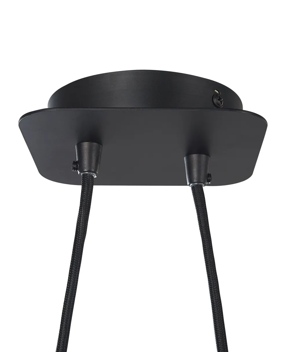 Candeeiro De Teto Preto E Cor De Cobre Fucino