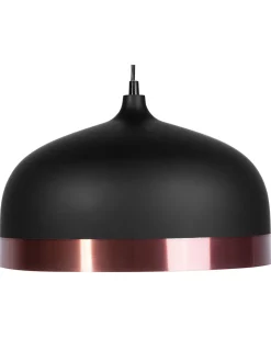 Candeeiro De Teto Preto E Cor De Cobre Parina