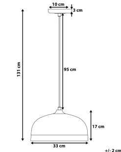 Candeeiro De Teto Preto E Cor De Cobre Parina