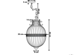 Candeeiro De Teto Preto Harmen