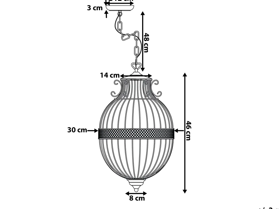 Candeeiro De Teto Preto Harmen