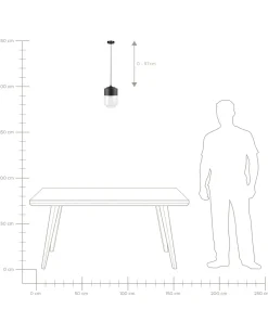 Candeeiro De Teto Preto Jurua