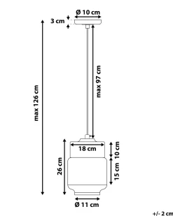 Candeeiro De Teto Preto Jurua