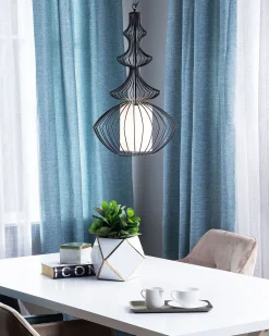 Candeeiro De Teto Preto Kolva