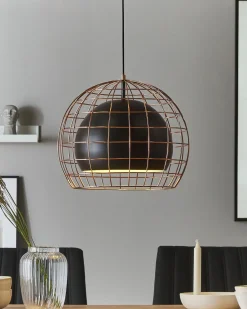 Candeeiro De Teto Preto Liri