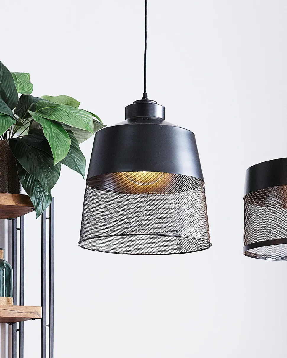 Candeeiro De Teto Preto Muga