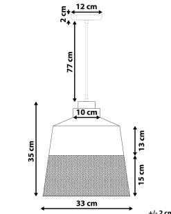 Candeeiro De Teto Preto Muga