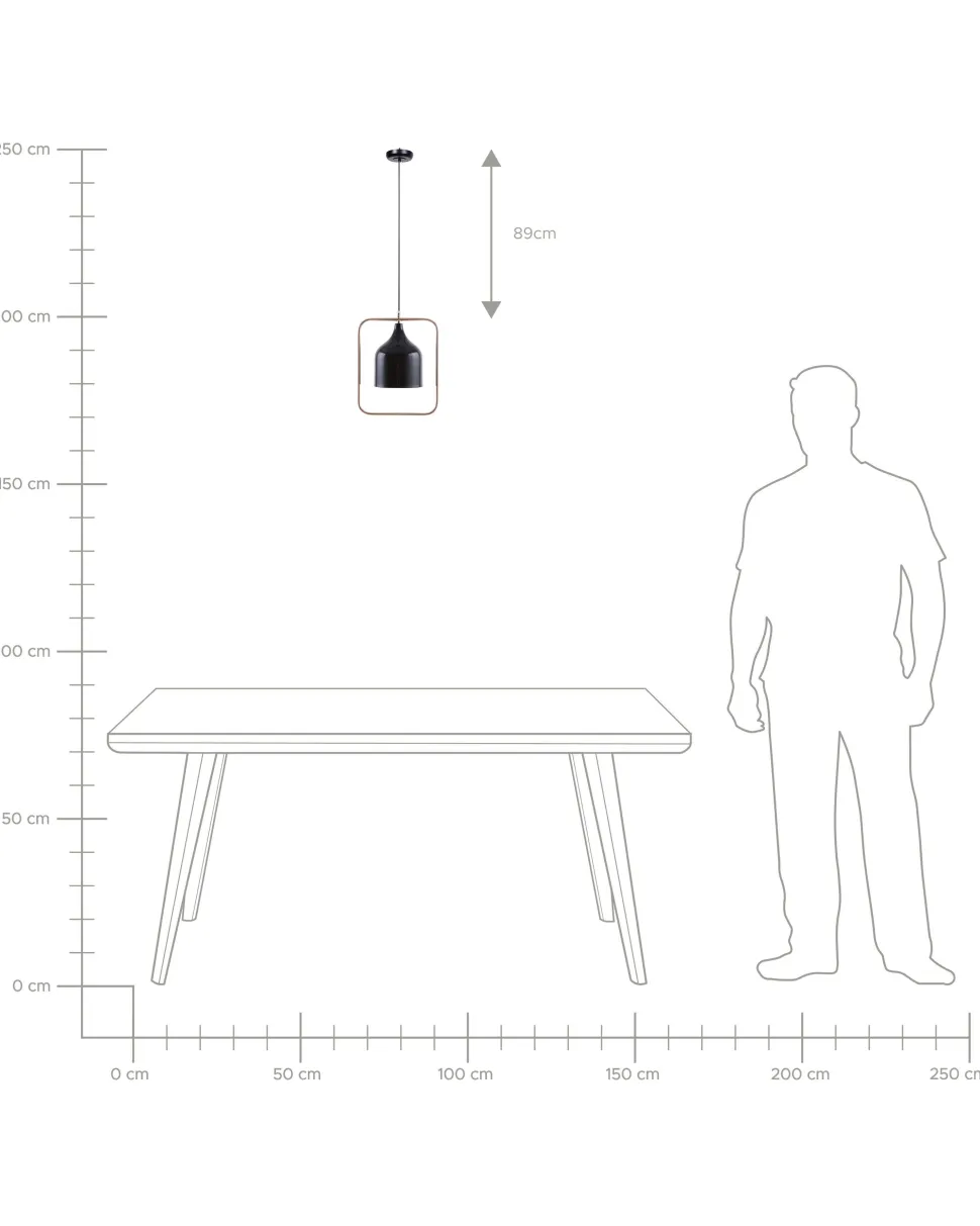 Candeeiro De Teto Preto Mavone