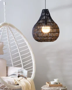 Candeeiro De Teto Preto Molopo