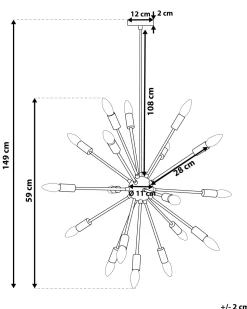 Candeeiro De Teto Preto Maguse