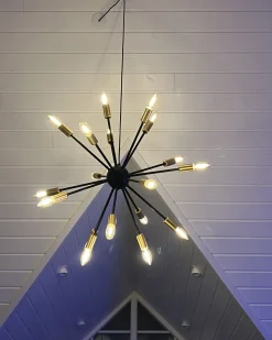 Candeeiro De Teto Preto Maguse