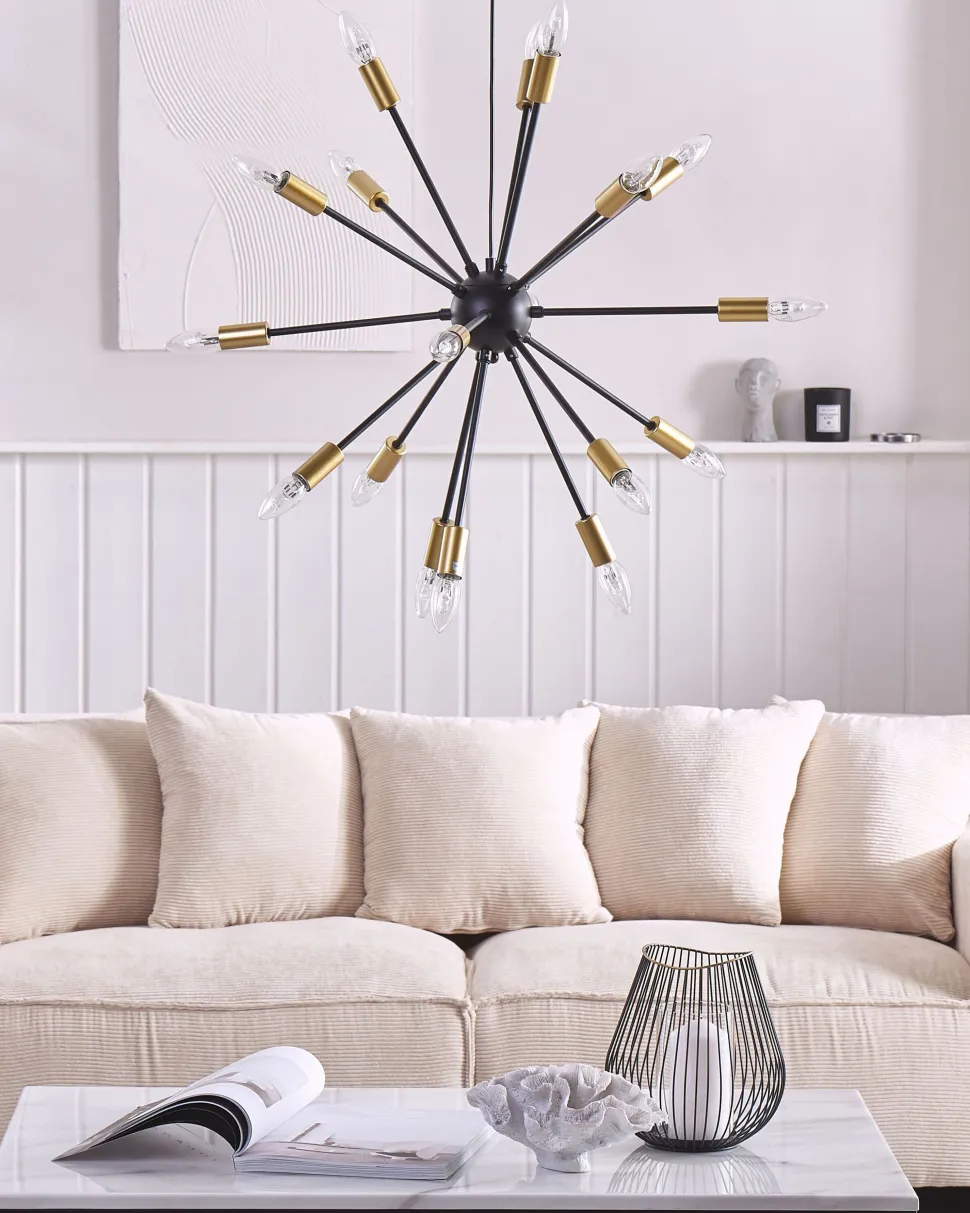 Candeeiro De Teto Preto Maguse