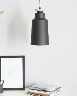 Candeeiro De Teto Preto Neva