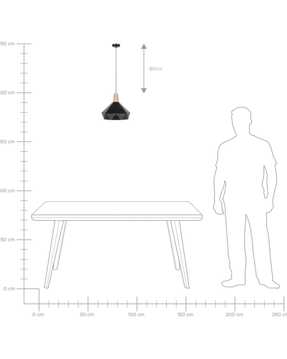 Candeeiro De Teto Preto Somme