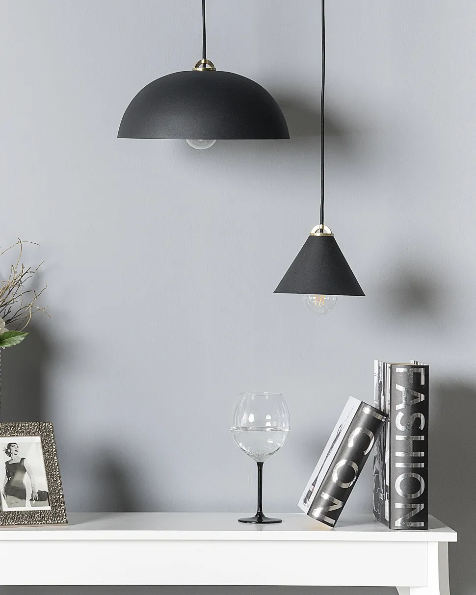 Candeeiro De Teto Preto Tordera