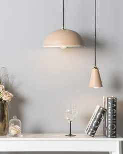 Candeeiro De Teto Rosa Cares