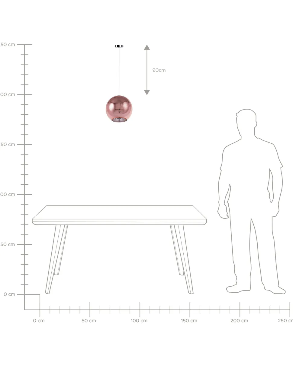 Candeeiro De Teto Rosa Dourado Abajur De Vidro Asaro