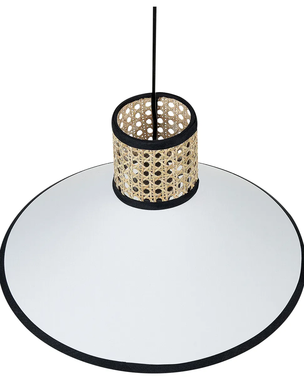 Candeeiro De Teto Suspenso Branco E Natural 188 Cm Mantua