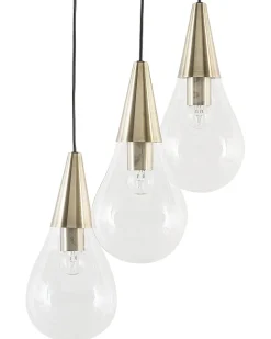 Candeeiro De Teto Suspenso Em Cobre E Vidro Vesle