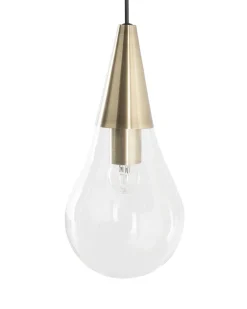 Candeeiro De Teto Suspenso Em Cobre E Vidro Vesle