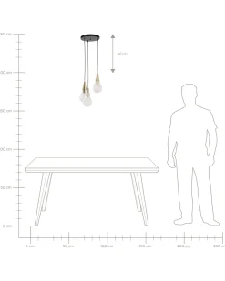 Candeeiro De Teto Suspenso Em Cobre E Vidro Vesle