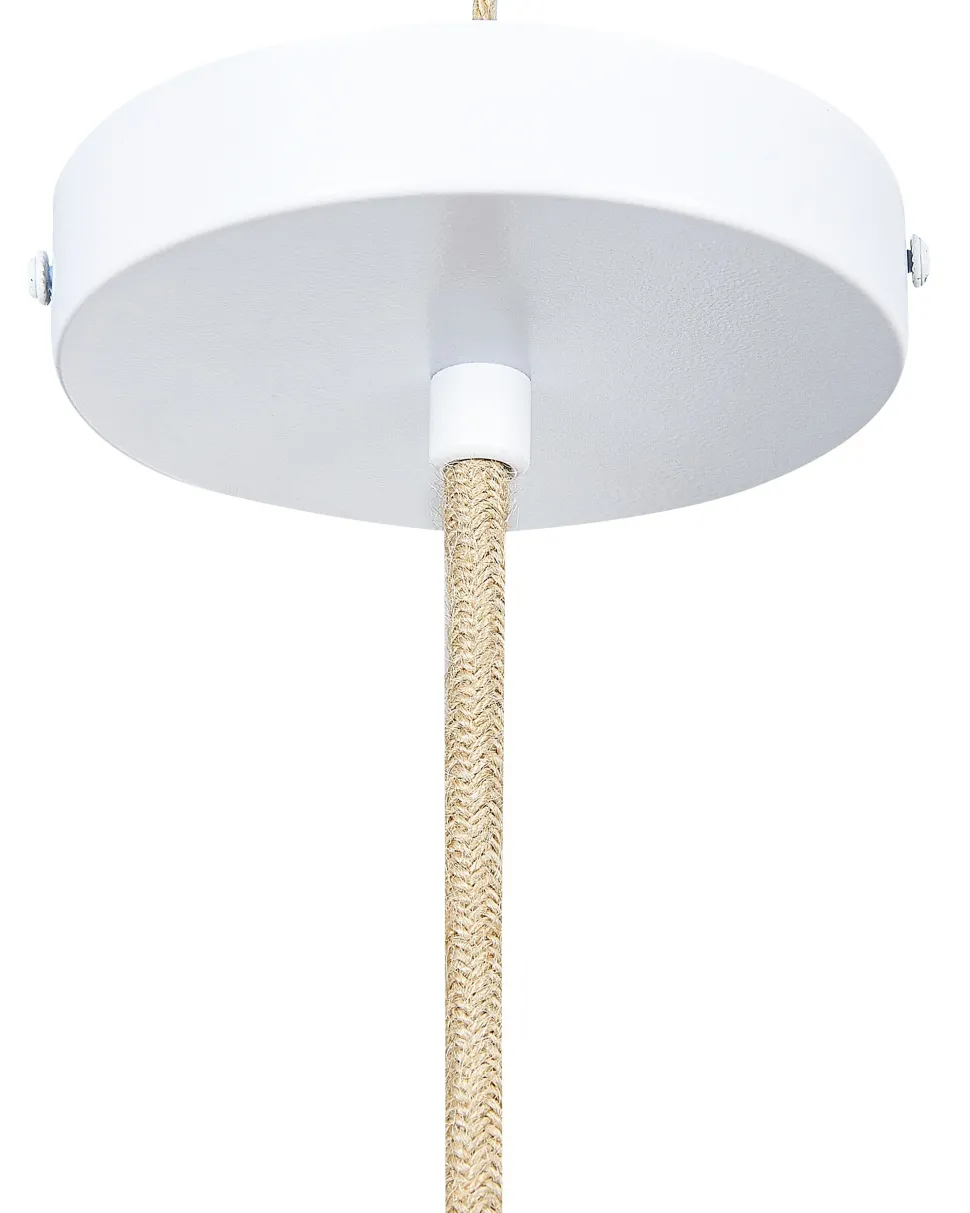 Candeeiro De Teto Suspenso Em Rattan Verde E Natural 167 Cm Luyano