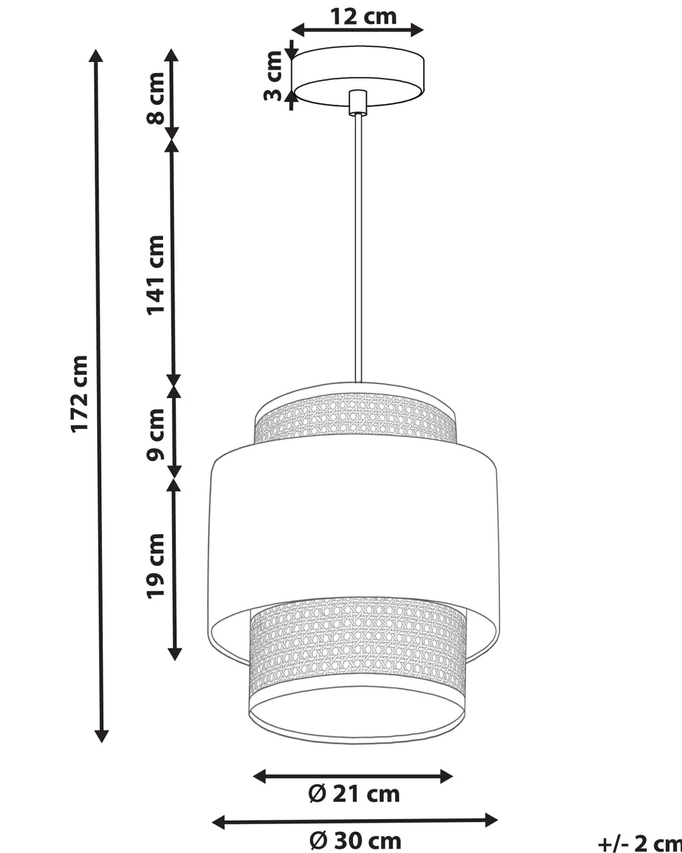 Candeeiro De Teto Suspenso Em Rattan Amarelo Natural 174 Cm Boeri