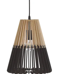 Candeeiro De Teto Suspenso Em Preto E Castanho Claro Cavalla