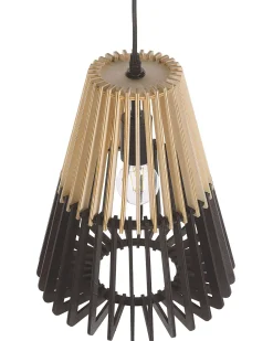 Candeeiro De Teto Suspenso Em Preto E Castanho Claro Cavalla