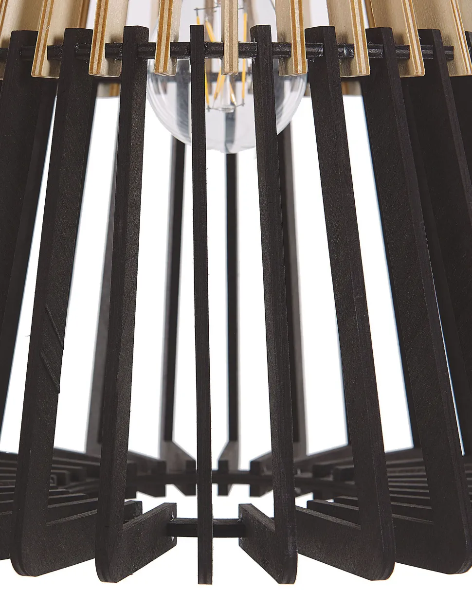 Candeeiro De Teto Suspenso Em Preto E Castanho Claro Cavalla