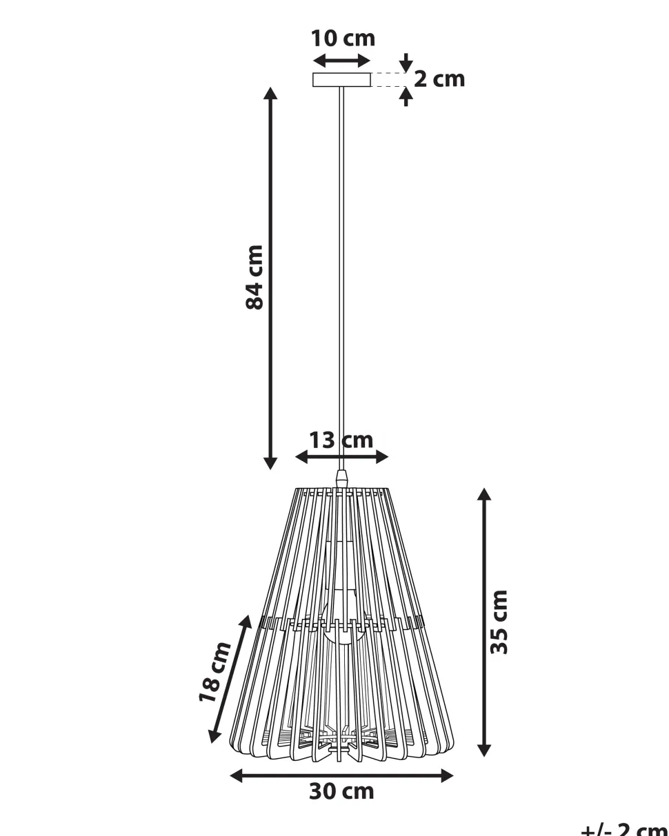 Candeeiro De Teto Suspenso Em Preto E Castanho Claro Cavalla