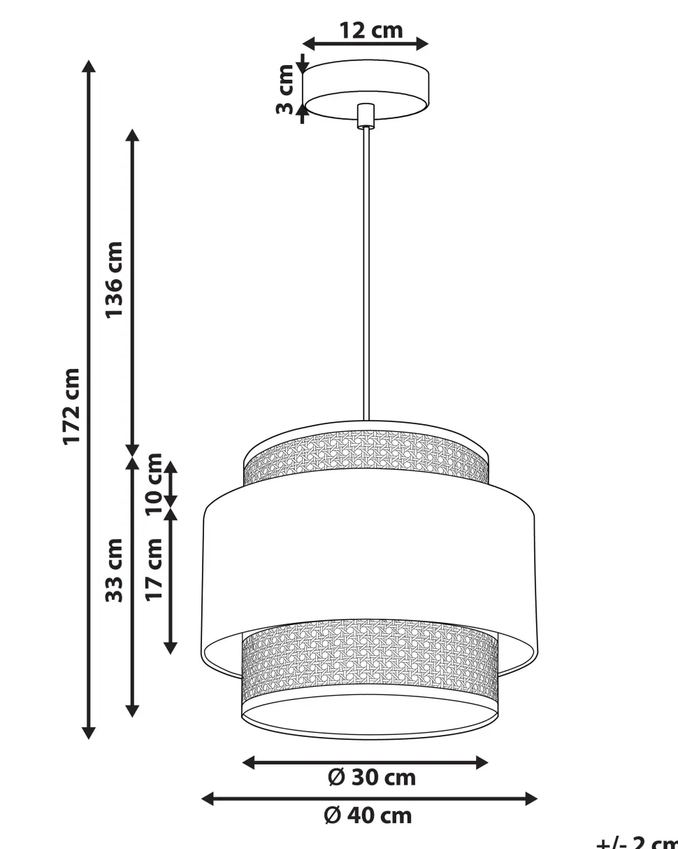 Candeeiro De Teto Suspenso Em Rattan Rosa E Natural 172 Cm Yumuri