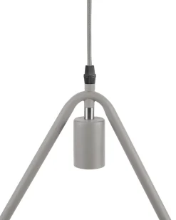 Candeeiro De Teto Triangular De Metal Cinzento Juruena