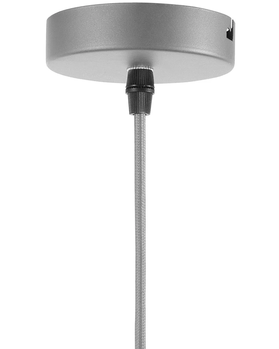 Candeeiro De Teto Triangular De Metal Cinzento Juruena