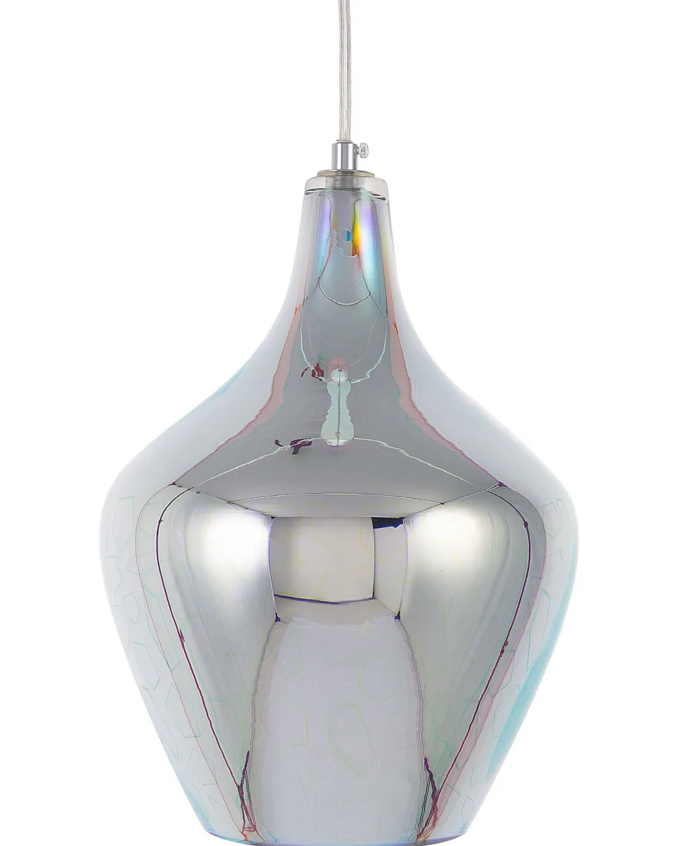 Candeeiro De Teto Vidro Fumado Multicolor Soana