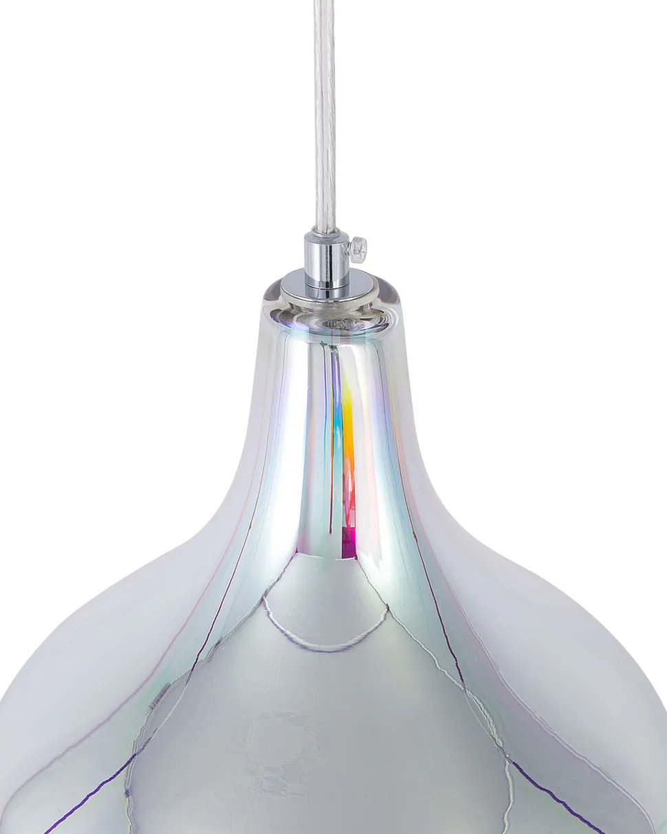 Candeeiro De Teto Vidro Fumado Multicolor Soana