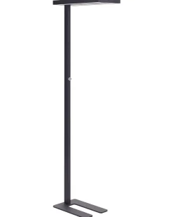 Candeeiro Led De Pe Em Metal Preto 197 Cm Taurus