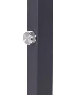 Candeeiro Led De Pe Em Metal Preto 197 Cm Taurus
