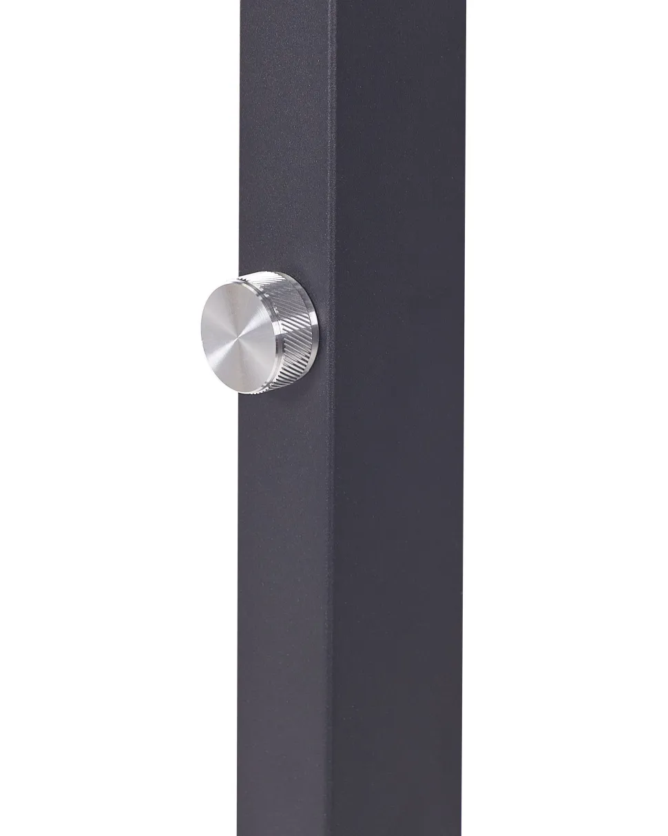 Candeeiro Led De Pe Em Metal Preto 197 Cm Taurus