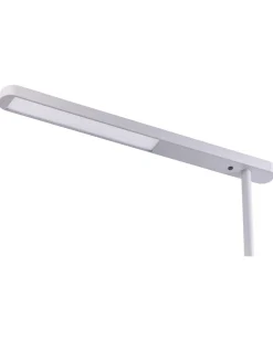 Candeeiro Led De Pe Em Metal Prateado 186 Cm Perseus