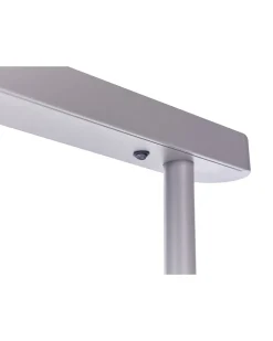 Candeeiro Led De Pe Em Metal Prateado 186 Cm Perseus