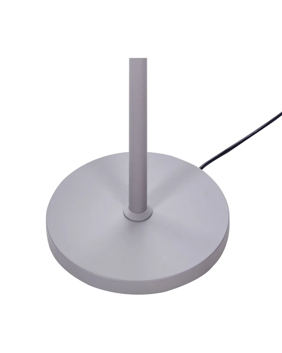 Candeeiro Led De Pe Em Metal Prateado 186 Cm Perseus